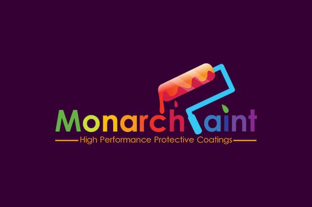 Monarch paint Logo Design