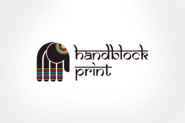 Handblock Print Logo Design